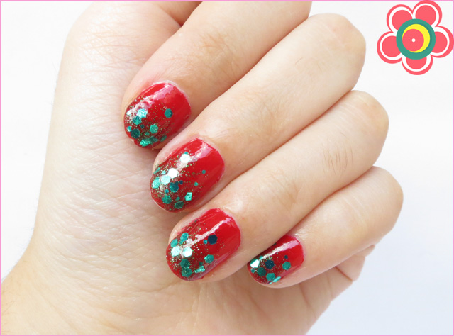 unhas natalinas Manu