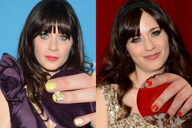 nail arts zoey deschanel