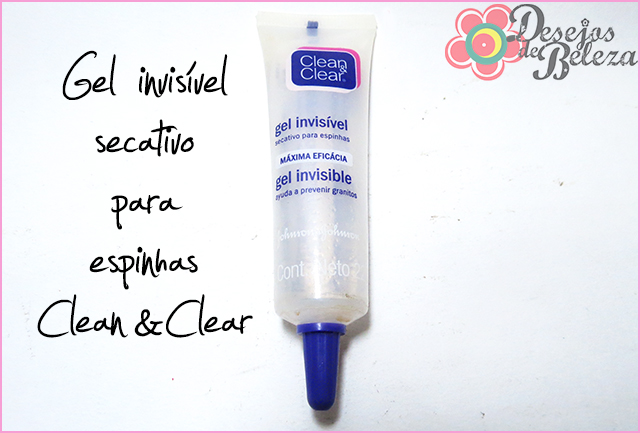 gel secativo para espinhas clean e clear
